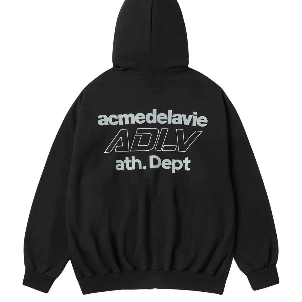 [ADLV] Dept Napping Hoodie Zip Up Black